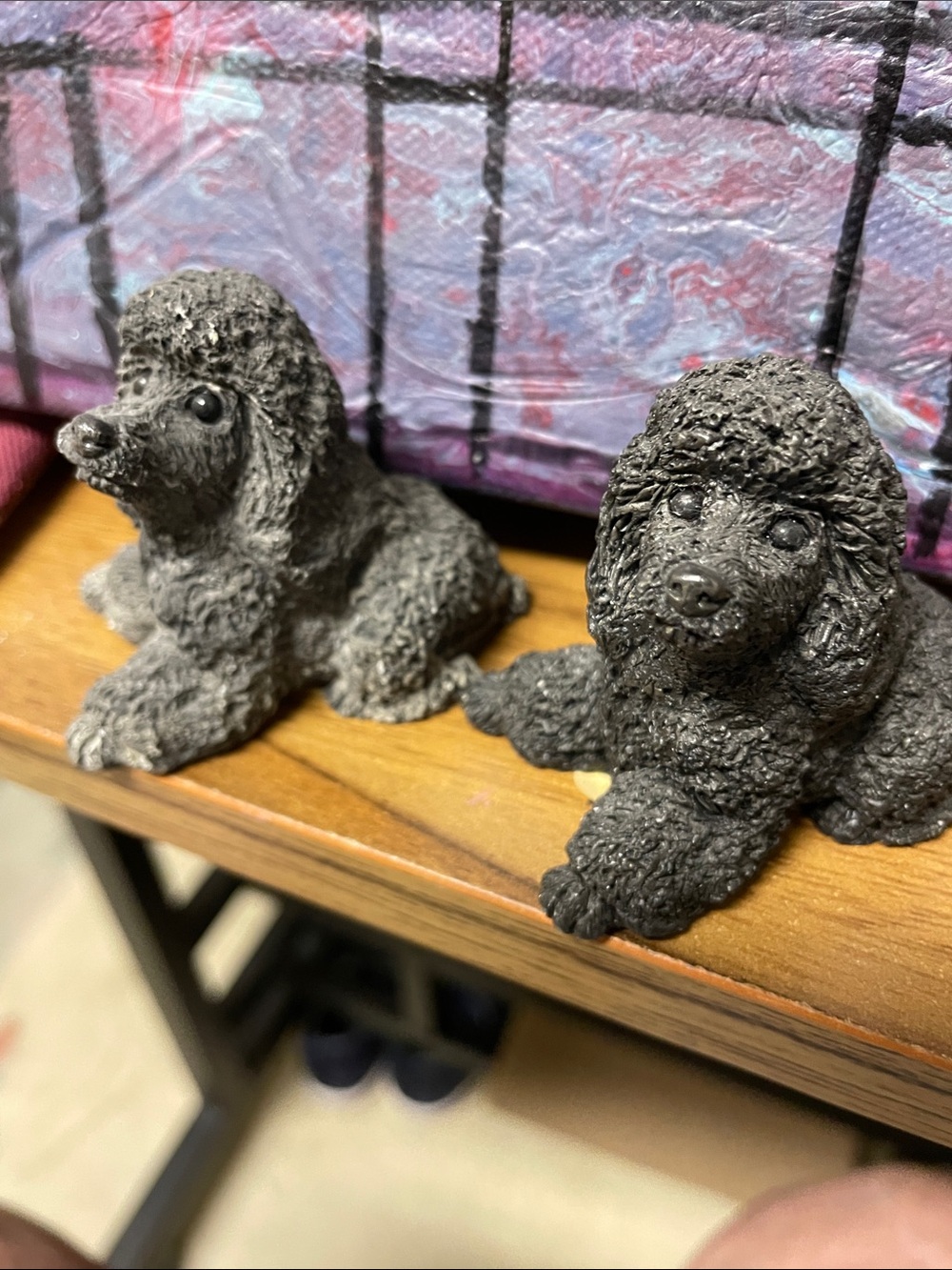Stone critters, made in USA of Black Poodle Figurine Home Accents